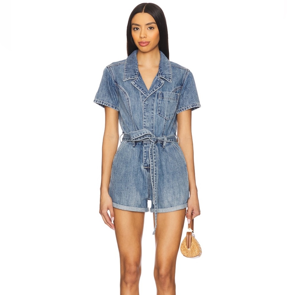 Heartloom Olivia Denim Romper in Ocean Size Size XS NWT